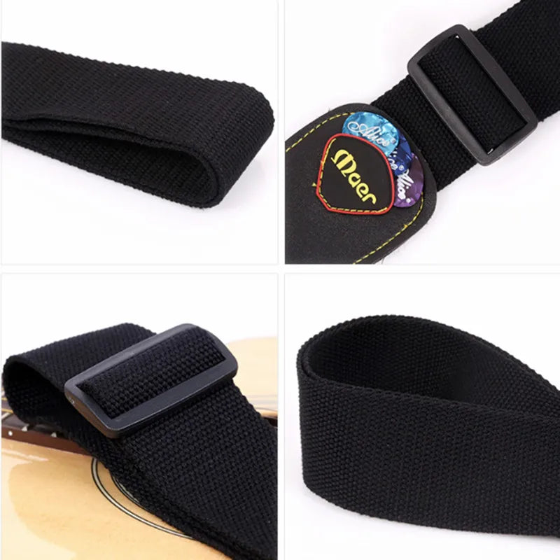 Acoustic Guitar Strap Leather Electric Bass Guitar Belt Black Brown Green Strap Guitar Musical Instruments