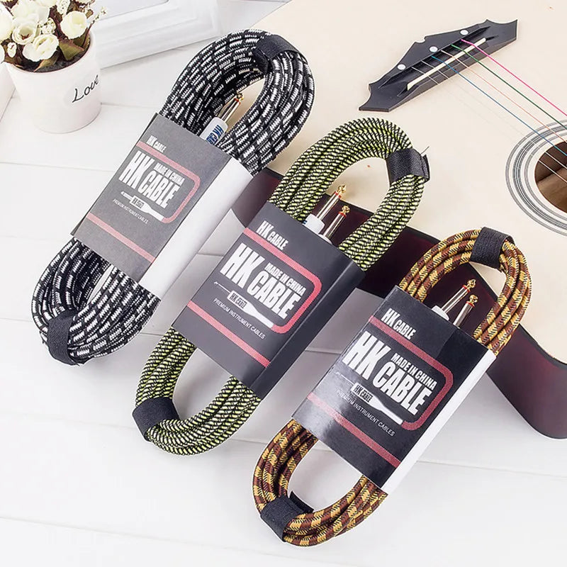 Electric Guitar Cable Wire Cord 3M 5M 10M No Noise Shielded Bass Cable For Guitar Amplifier Accessories Musical Instruments