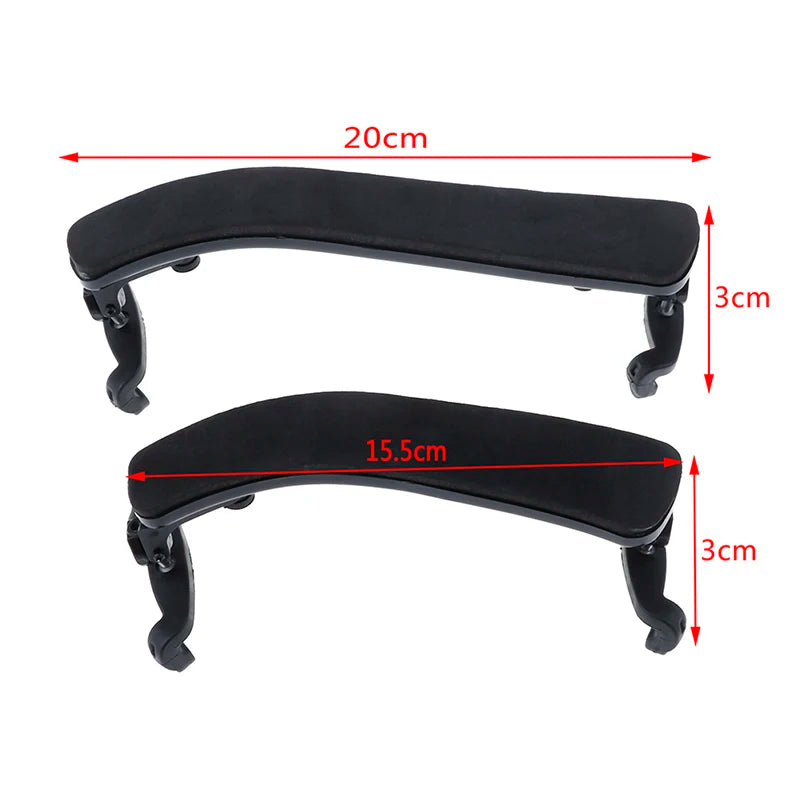 1PC Violin Shoulder Rest Plastic Padded Adjustable For 1/2-4/4 1/8-1/4 black Fiddle Violin Parts & Accessories