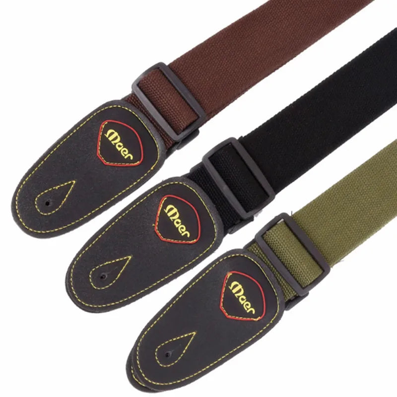 Acoustic Guitar Strap Leather Electric Bass Guitar Belt Black Brown Green Strap Guitar Musical Instruments