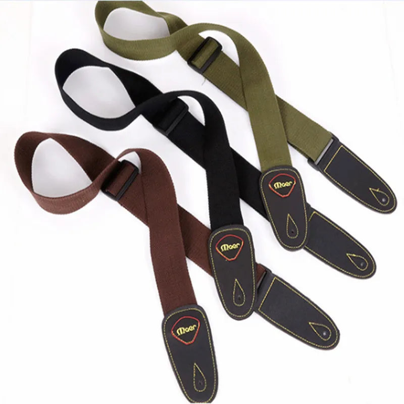 Acoustic Guitar Strap Leather Electric Bass Guitar Belt Black Brown Green Strap Guitar Musical Instruments