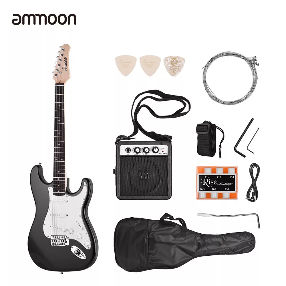 21 Frets 6 Strings Electric Guitar Solid Wood Paulownia Body Maple Neck with Speaker Necessary Guitar Parts & Accessories