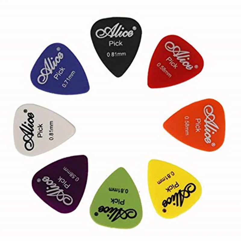 Electric Guitar Picks 50 Pcs Acoustic Music Picks Plectrum 0.58/0.71/0.81/0.96/1.20/1.50mm Thickness Guitar Accessories