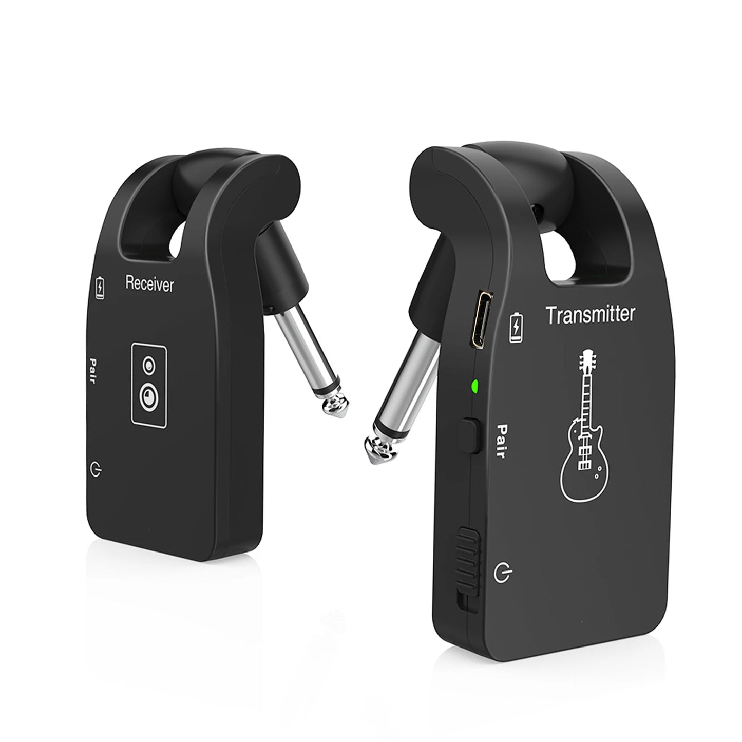 2.4G Wireless Guitar Transmitter Audio 6 Channels Guitar Wireless Transmitter Receiver for Electric Guitar Bass