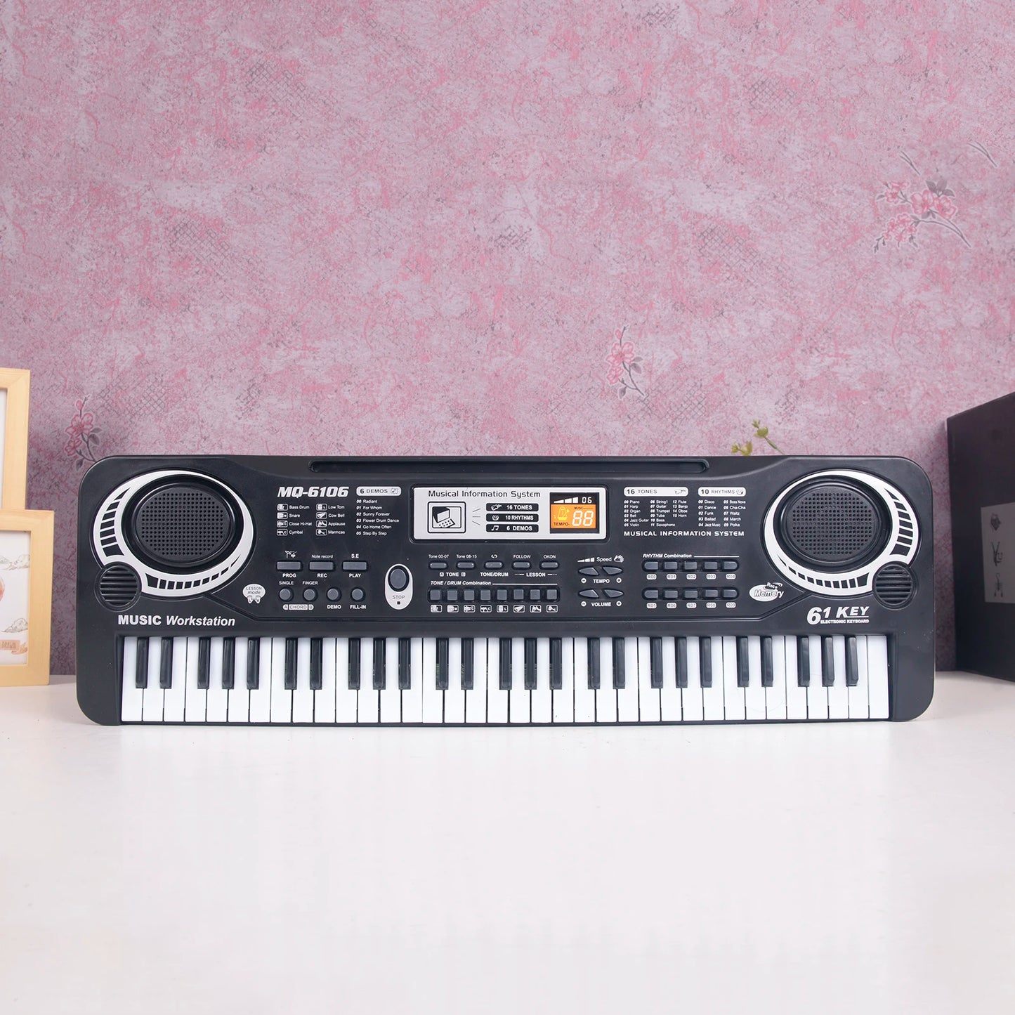 61 Keys Digital Music Electronic Keyboard Board Toy Gift Electric Piano Organ For Kids Multifunction And Delicate