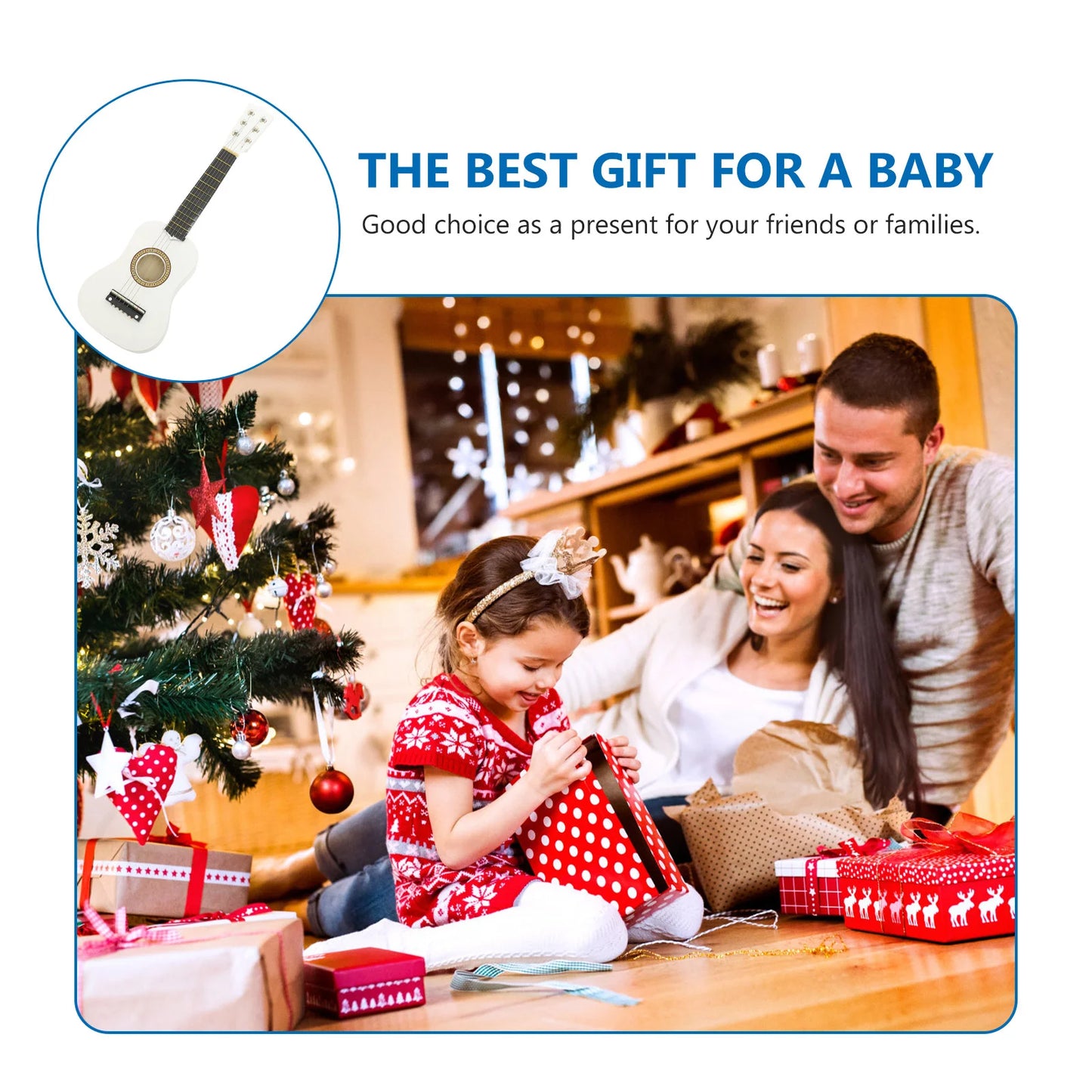 21inch Beginner Learning Guitar Children'S Guitar Acoustic Guitar Mini Guitar Musical Instrument Craft For Beginner Children