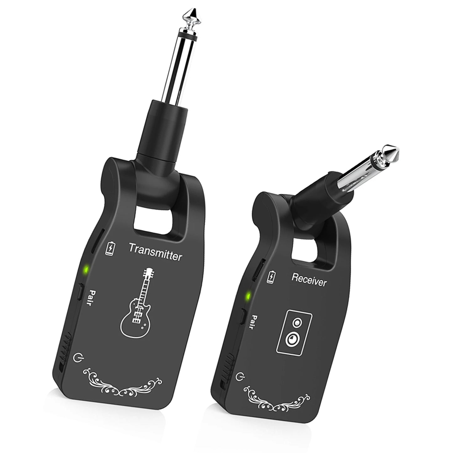 2.4G Wireless Guitar Transmitter Audio 6 Channels Guitar Wireless Transmitter Receiver for Electric Guitar Bass