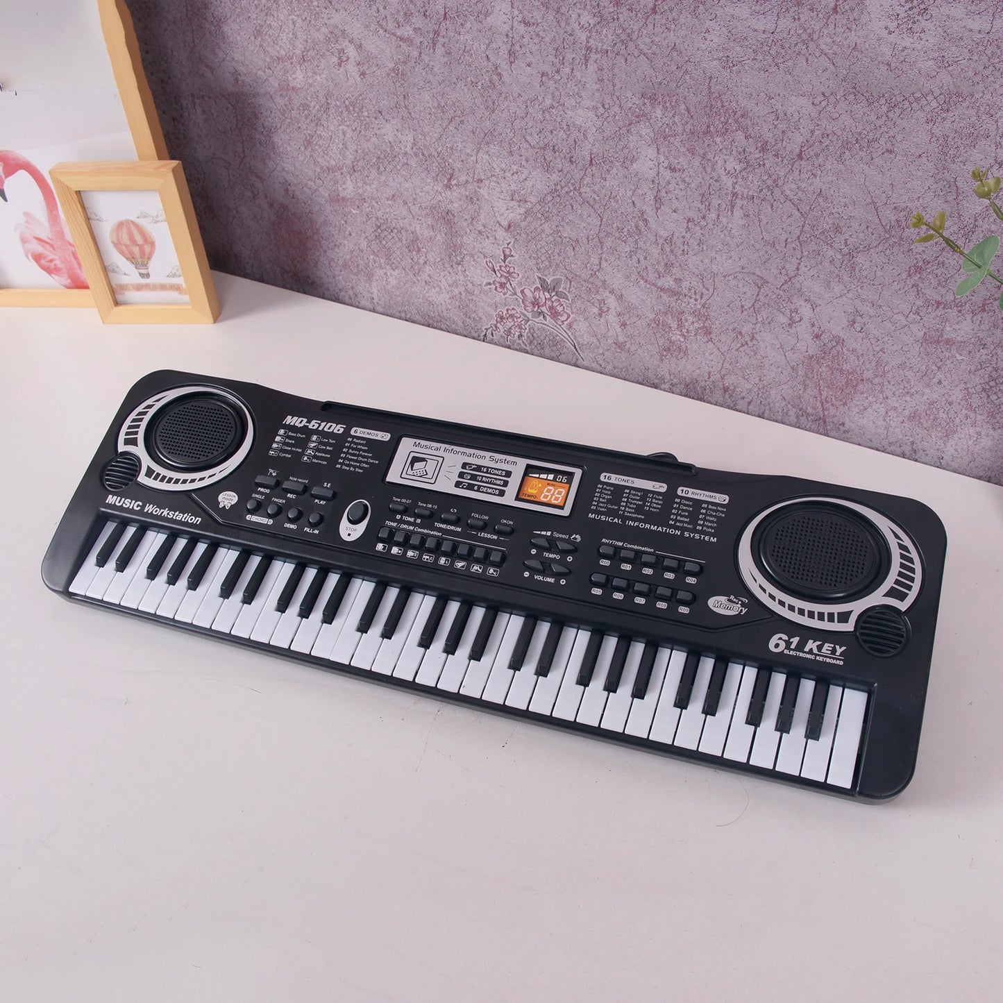 61 Keys Digital Music Electronic Keyboard Board Toy Gift Electric Piano Organ For Kids Multifunction And Delicate