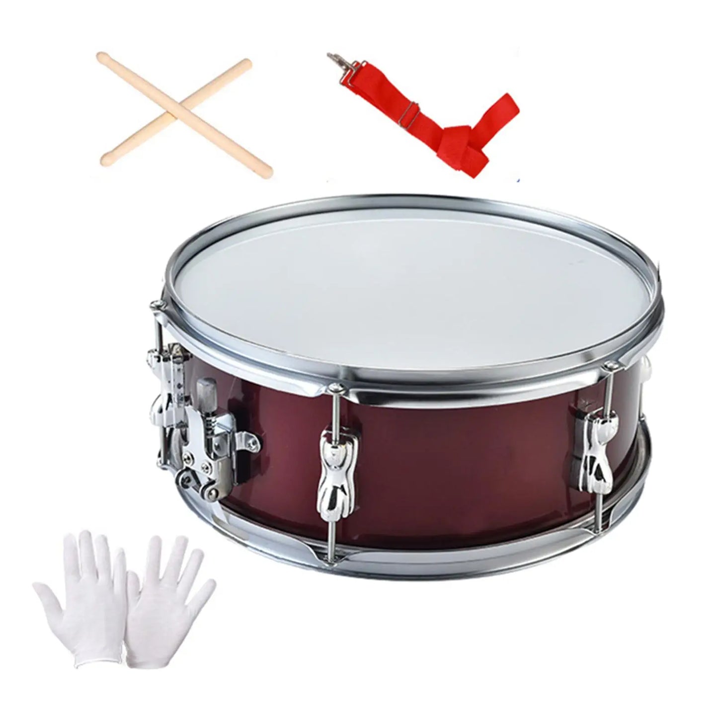 CadenceCraft 13-Inch Dual-Tone Snare Drum Kit: Portable Percussion Marvel for Aspiring Young Musicians