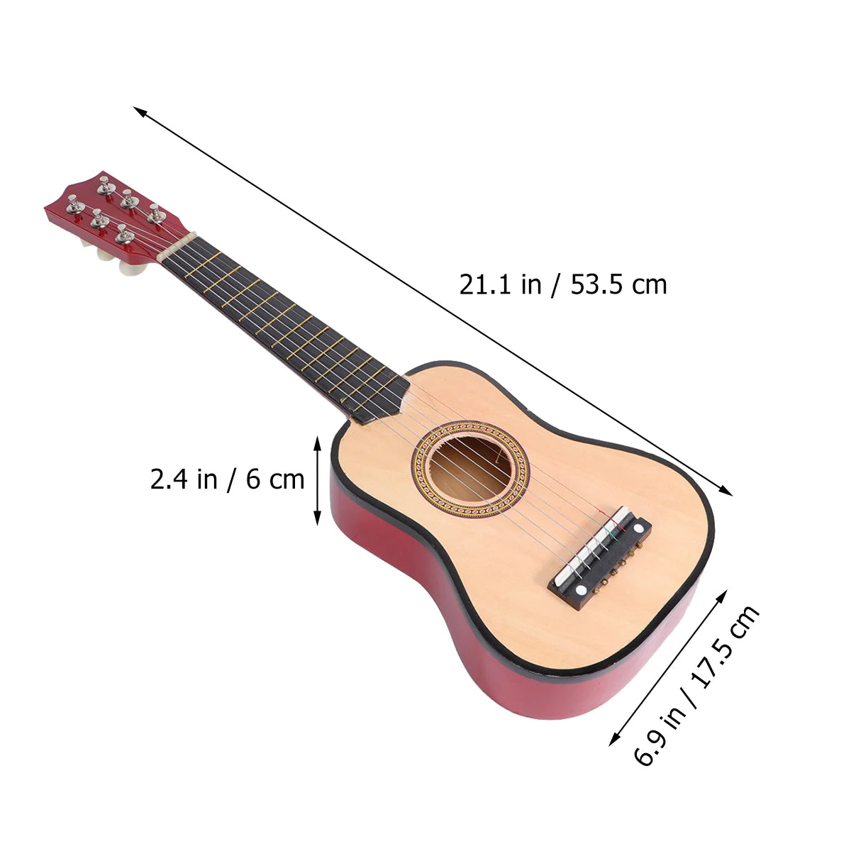 21inch Beginner Learning Guitar Children'S Guitar Acoustic Guitar Mini Guitar Musical Instrument Craft For Beginner Children