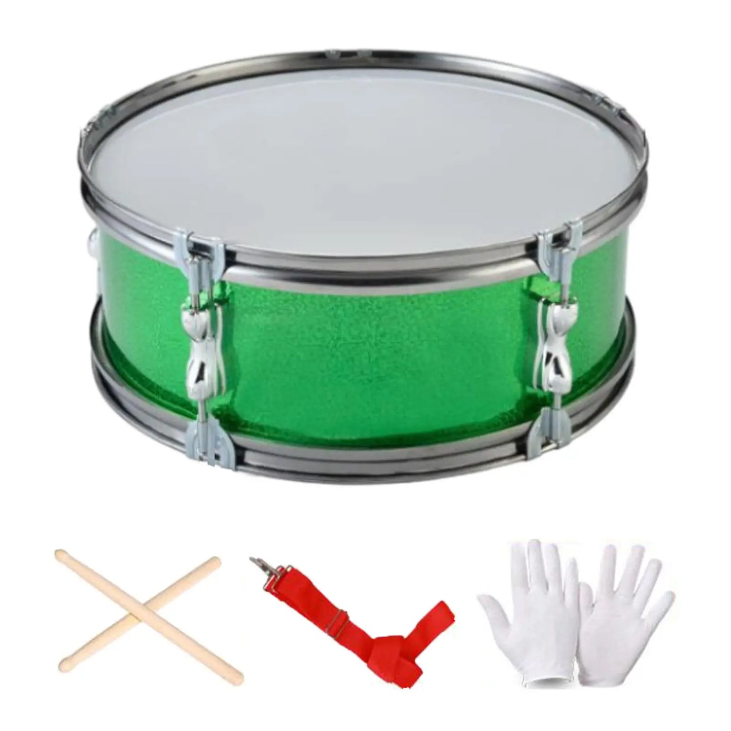 HarmonyBeat 13-Inch Snare Drum: Portable Percussion Instrument with Shoulder Strap - Ideal for Musicians of All Ages, Perfect for Gift Giving!