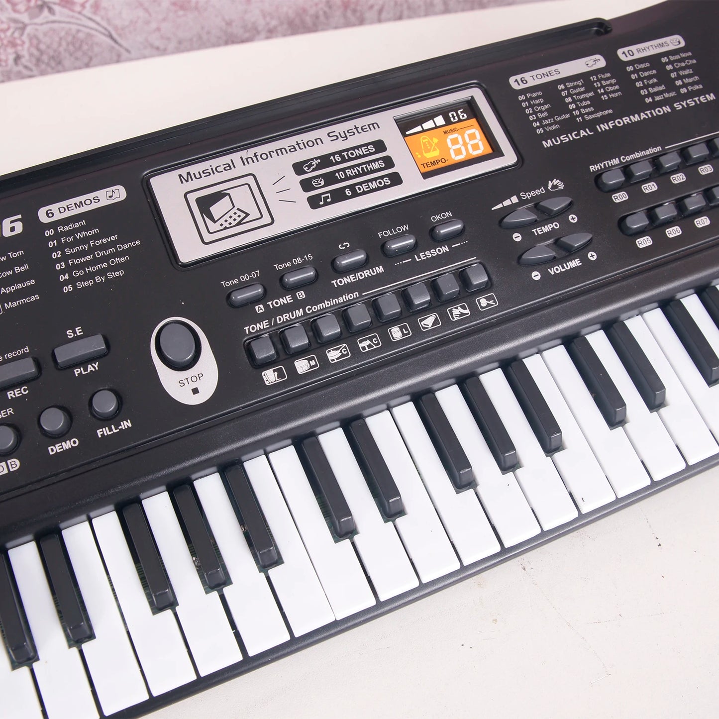 61 Keys Digital Music Electronic Keyboard Board Toy Gift Electric Piano Organ For Kids Multifunction And Delicate