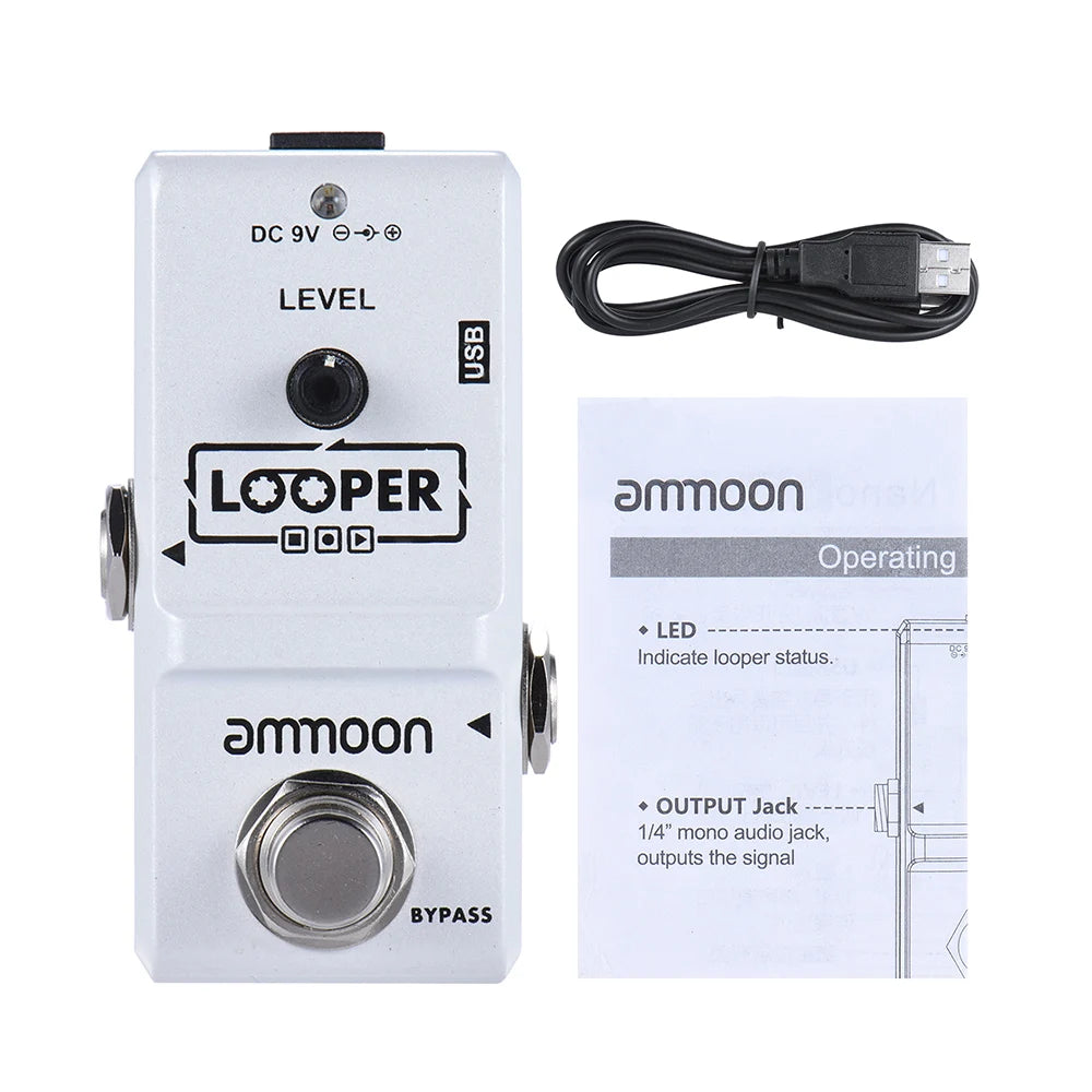 ammoon AP-09 Looper Guitar Pedal Nano Series Loop Electric Guitar Effect Pedal True Bypass Unlimited Overdubs Guitar Parts